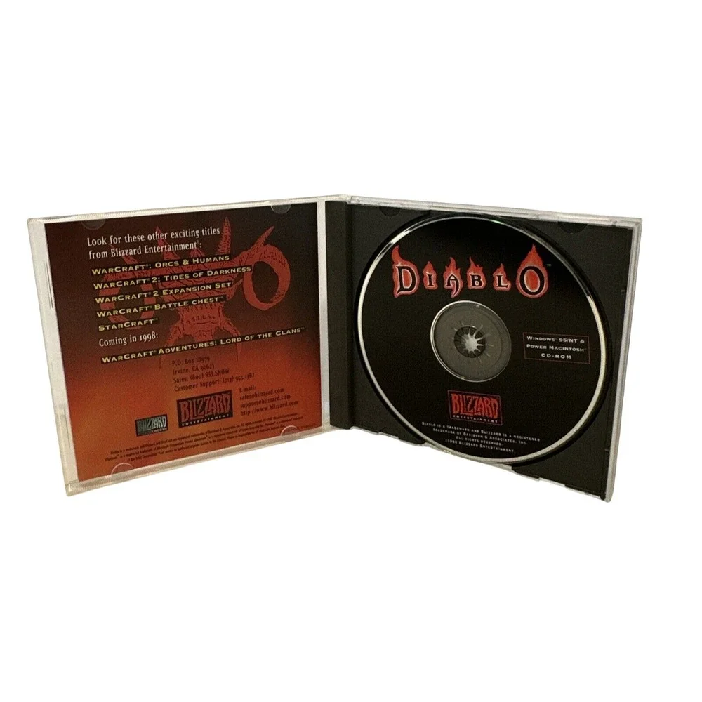 Diablo Blizzard Entertainment PC Windows 95 Power Macintosh CD-ROM 1996 GOTY